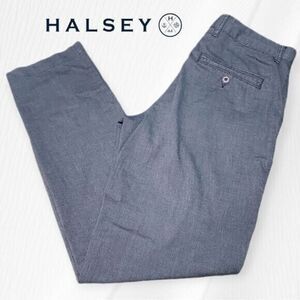 Halsey LLC 1944 Chino Pants Mens Cotton Tencel Stretch Blue‎ Grey 30(32)x31 FLAW